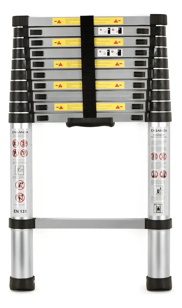 Escada Alumínio Telescópica 3.2 M 11 Degraus - Multifuncional