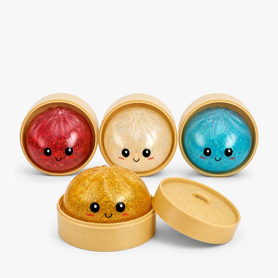 Squishy Pãozinho Surpresa Infantil Macio e Colecionável