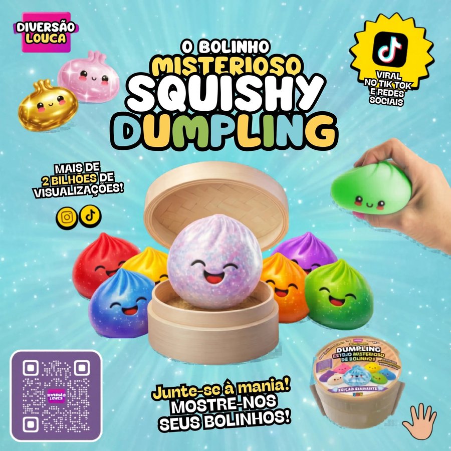 Squishy Pãozinho Surpresa Infantil Macio e Colecionável — imagem 4