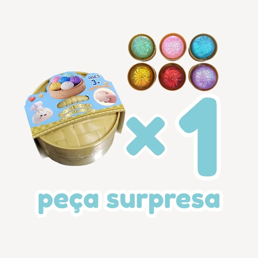 Squishy Pãozinho Surpresa Infantil Macio e Colecionável — imagem 5