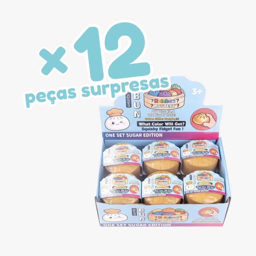 Squishy Pãozinho Surpresa Infantil Macio e Colecionável — imagem 7